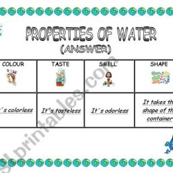 Properties of water word search answer key