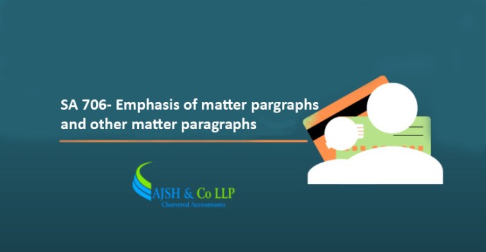 Emphasis of matter paragraph asc 842