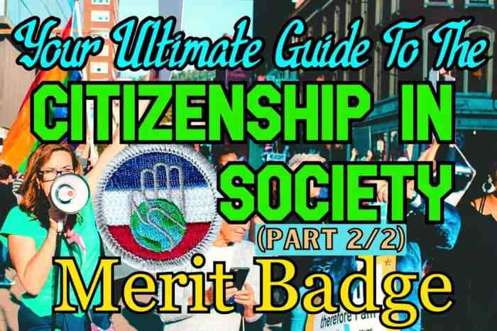 Citizenship in the community merit badge packet answers