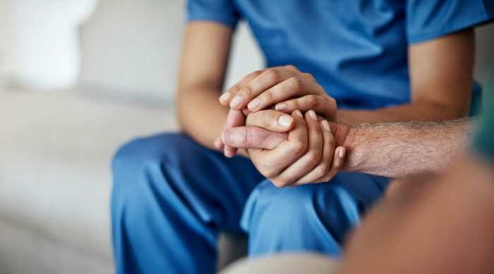 A hospice nurse is reviewing religious practices